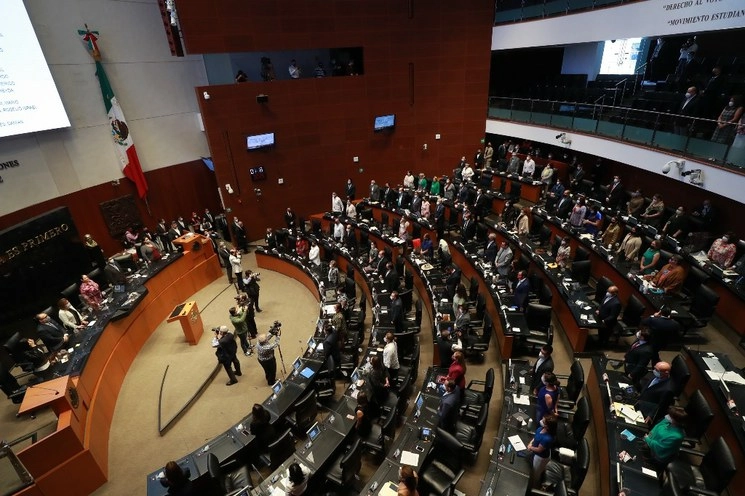 Sala de sesiones del Senado de la República el pasado 31 de agosto de 2020. Foto María Luisa Severiano