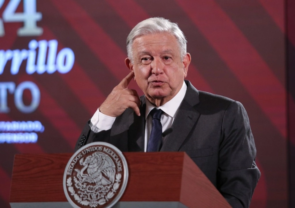 El presidente Andrés Manuel López Obrador durante su conferencia en Palacio Nacional, el 10 de julio de 2024. Foto Cuartoscuro 