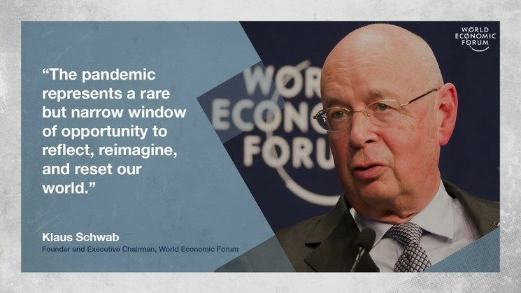 Tras la pandemia "sabemos que el cambio climático podría ser la próxima catástrofe mundial que traería consecuencias aun más dramáticas para la humanidad", dijo Klaus Schwab, fundador del Foro. Foto Afp