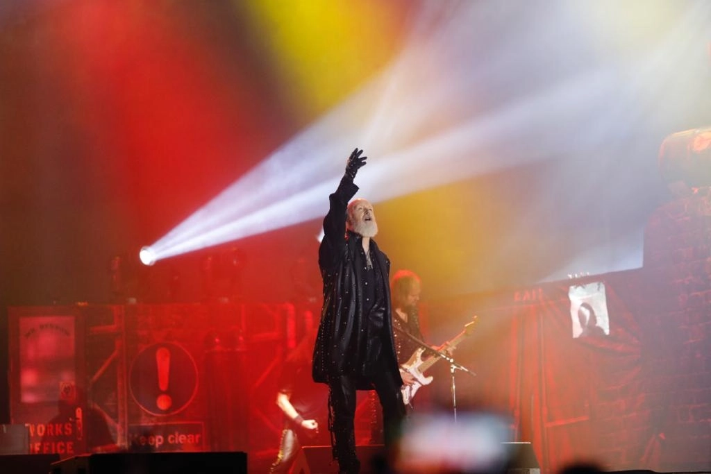 El vocalista de Judas Priest, Rob Halford, ayer en el foro Pegaso. Foto José Carlo González 