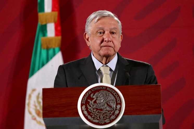 El presidente Andrés Manuel López Obrador durante su conferencia de prensa en Palacio Nacional, el 10 de febrero de 2020. Foto Luis Castillo