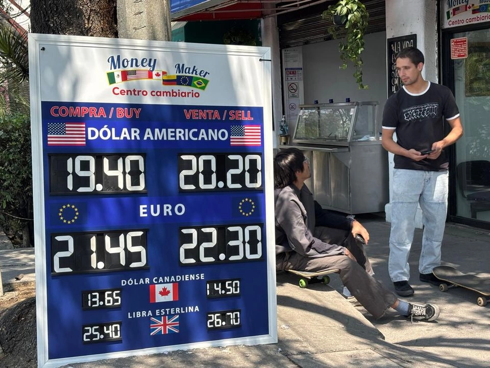 Cotización del dólar en la Ciudad de México, el 10 de marzo de 2025.