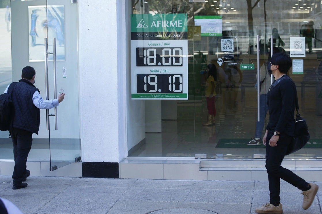 Cotización del dólar en la Ciudad de México el 23 de enero de 2023. Foto María Luisa Severiano