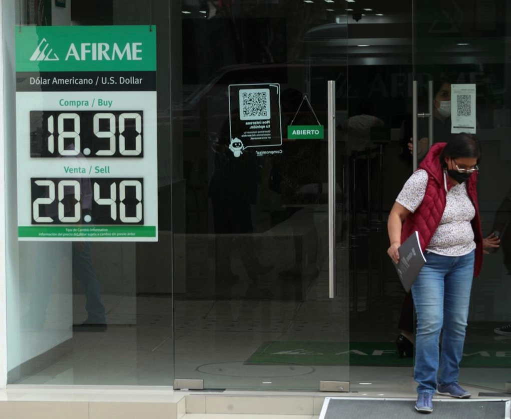 Cotización del dólar en una casa de cambio de la Ciudad de México. Foto: María Luisa Severiano