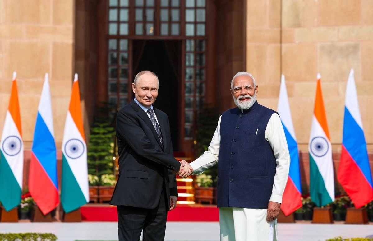 Vladimir Putin, y el primer ministro de India, Narendra Modi.