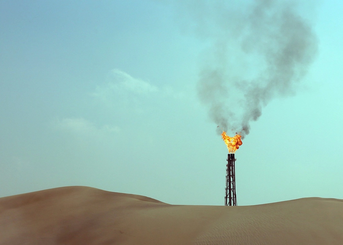 Pozo de gas en Sailiya, al norte de Qatar. Foto Afp / Archivo