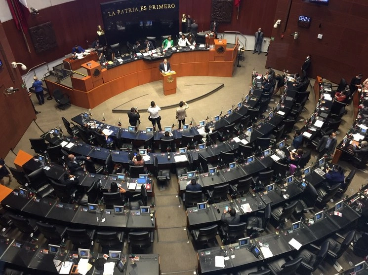 Sala de sesiones del Senado de la República el pasado 02 de septiembre de 2020. Foto Guillermo Sologuren