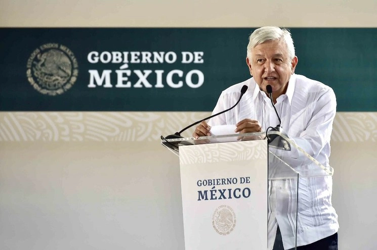 El presidente Andrés Manuel López Obrador en "Acciones para el Bienestar de Campeche. Programas Integrales para el Bienestar y Tren Maya", en Campeche, Campeche. Foto cortesía Presidencia