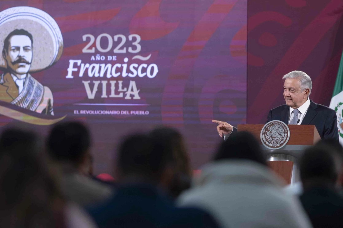 El presidente de México, Andrés Manuel López Obrador, durante su conferencia matutina en Palacio Nacional, en la Ciudad de México, el 29 de marzo de 2023. Foto cortesía Presidencia