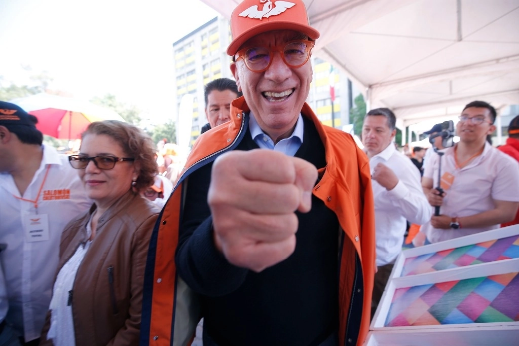 Dante Delgado, dirigente nacional de MC, pidió a Morena aceptar resultados electorales en Jalisco. Foto María Luisa Severiano