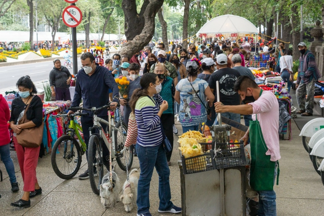 Romería en Paseo de la Reforma, en la Ciudad de México, en imagen de archivo. Foto Pablo Ramos