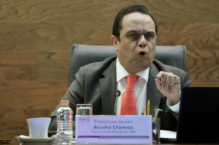 El comisionado presidente del Inai, Francisco Javier Acuña, en imagen de archivo. Foto María Luisa Severiano