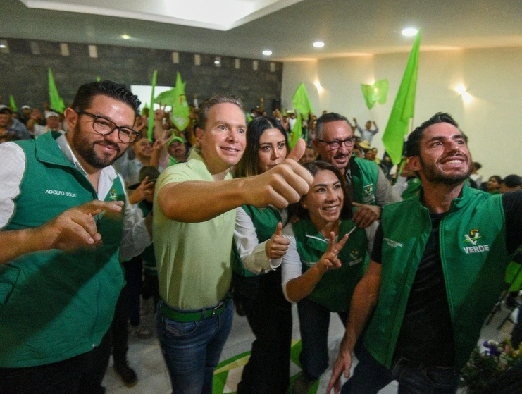 Manuel Velasco reiteró la idea de establecer los gobiernos de coalición en el país, el 19 de junio de 2023. Foto Cuartoscuro