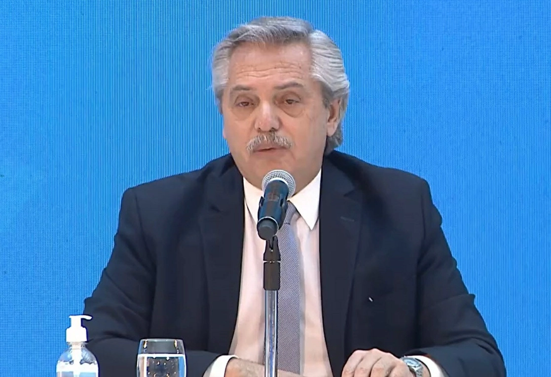 El presidente argentino, Alberto Fernández, en octubre de 2021. Foto Europa Press