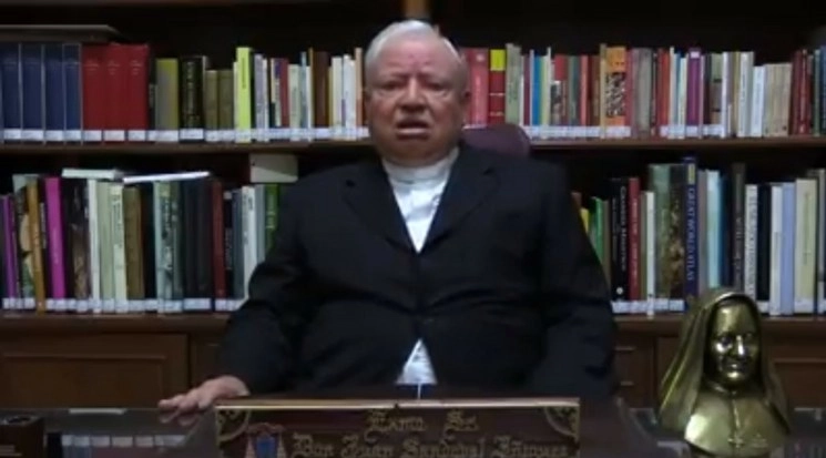 “Fue muy drástica la disposición de cerrar todos los templos", señaló el religioso durante el video difundido en redes sociales