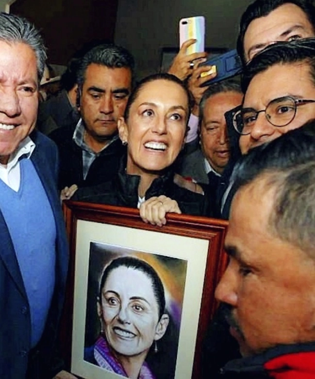 Claudia Sheibaum visitó a la militancia de Morena en Zacatecas. Foto Alfredo Valadez