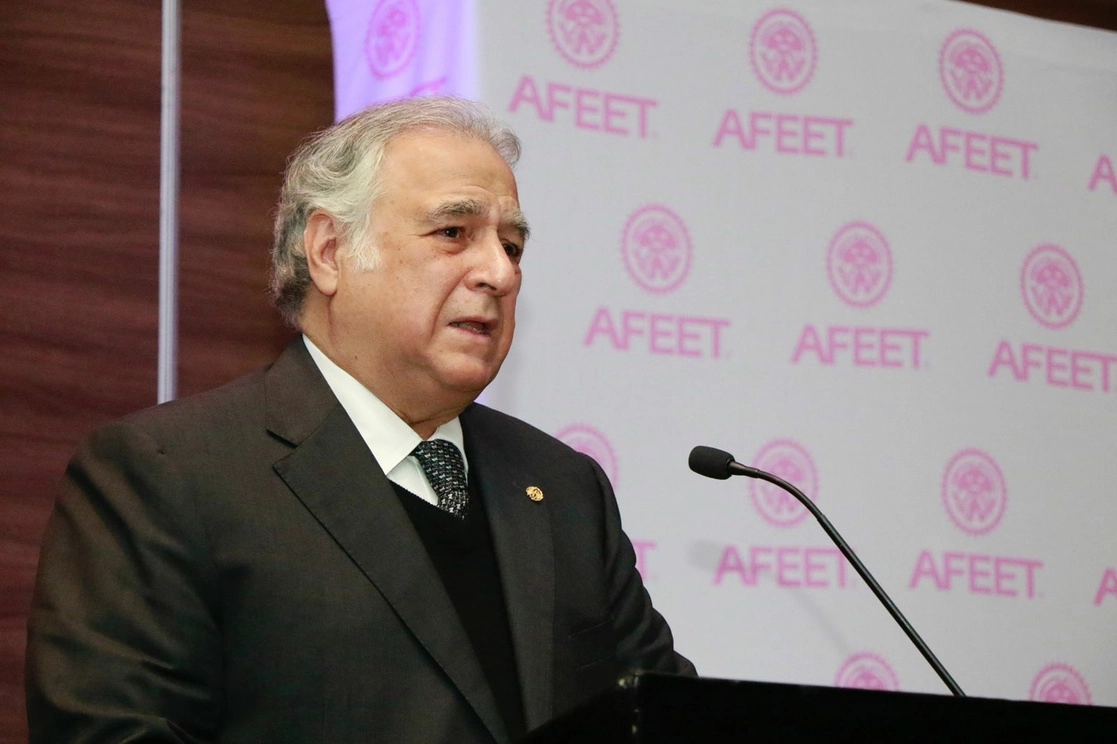 Miguel Torruco Marqués llamó a las y los empresarios del sector a impulsar sus actividades bajo la nueva realidad que se enfrenta derivada del golpe de la pandemia, el 17 de febrero de 2022. Foto cortesía Sectur
