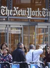 Oficinas generales de The New York Times en Nueva York. Foto Ap