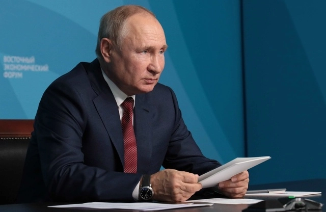 El presidente ruso Vladimir Putin, hoy en Vladivostok. Foto Sputnik vía Ap