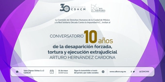 La CDHCMX organizó un conversatorio en el décimo aniversario luctuoso del luchador social.