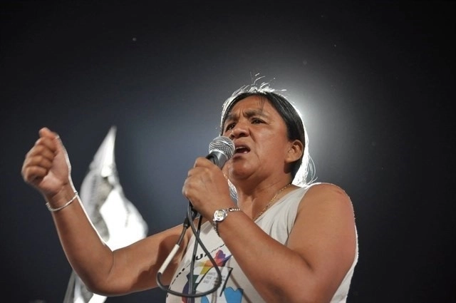 Milagro Sala, activista argentina sentenciada a 13 años de prisión acusada de asociación delictuosa. Foto Europa Press