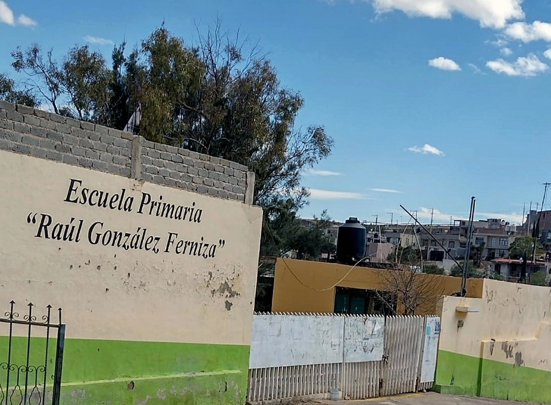 La escuela primaria “Raúl González Ferniza”, ubicada en la comunidad Sauceda de la Borda, en Zacatecas. Foto  Alfredo Valadez Rodríguez / Archivo