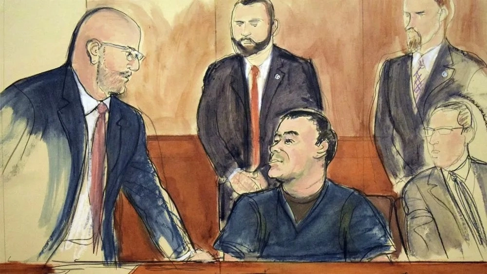 En el juicio los abogados expusieron que Joaquín Guzmán sirvió de chivo expiatorio de otros 'narcos' que supieron sobornar a políticos y jefes policiales mexicanos. Foto Ap / Archivo