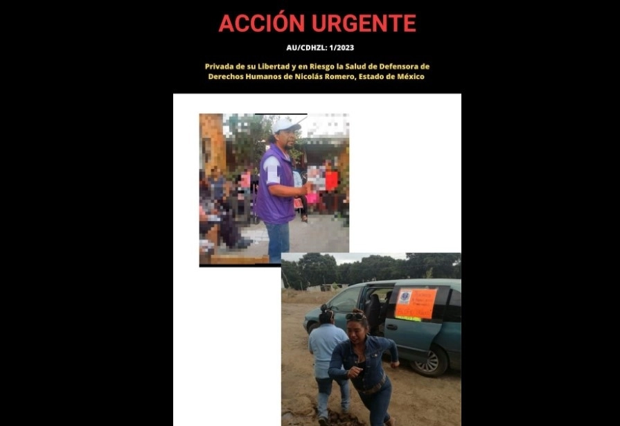 La activista Leticia Cruz Hernández fue golpeada y detenida junto con Mauricio López Abundiz en junio del 2022. foto tomada de facebook.com/cdhzl.ZeferinoLadrillero