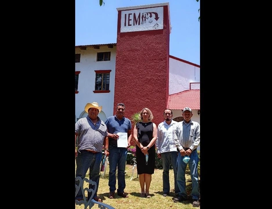 La solicitud para la consulta sobre un gobierno comunal fue presentada ante el IEM por el jefe de tenencia de Nuevo Zirosto, informó el Consejo Supremo Indígena de Michoacán. Foto CSIM