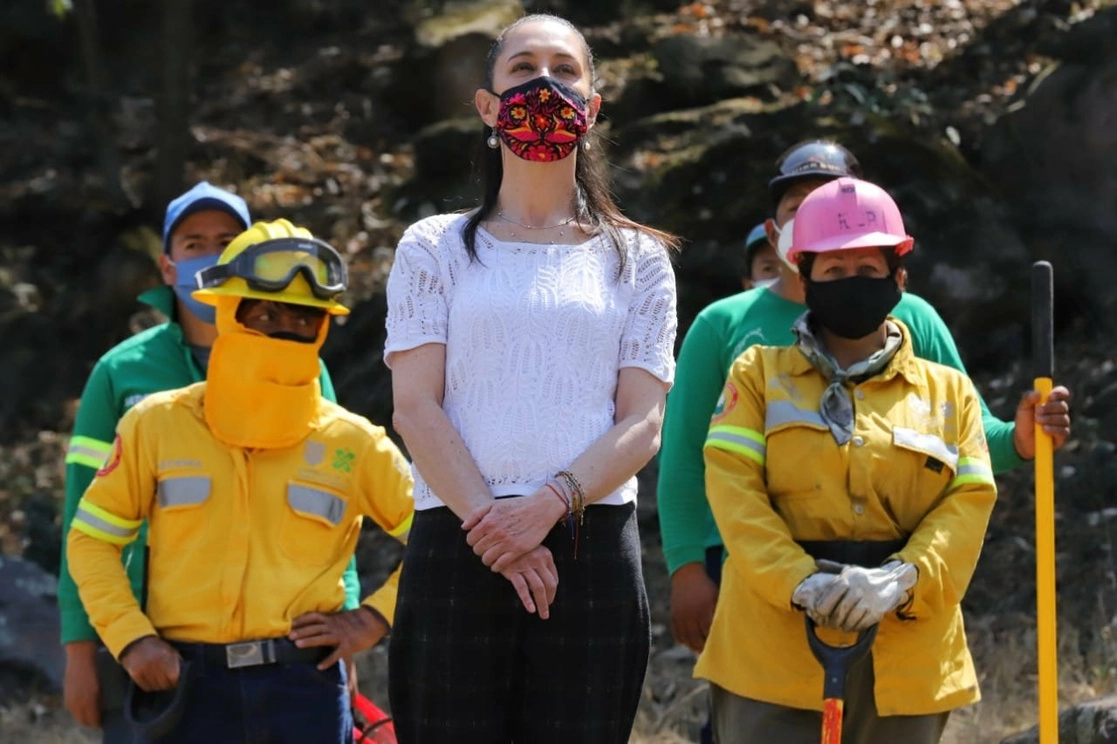 La jefa del Gobierno capitalino, Claudia Sheinbaum, el 3 de marzo de 2021. Foto ‘La Jornada’ 