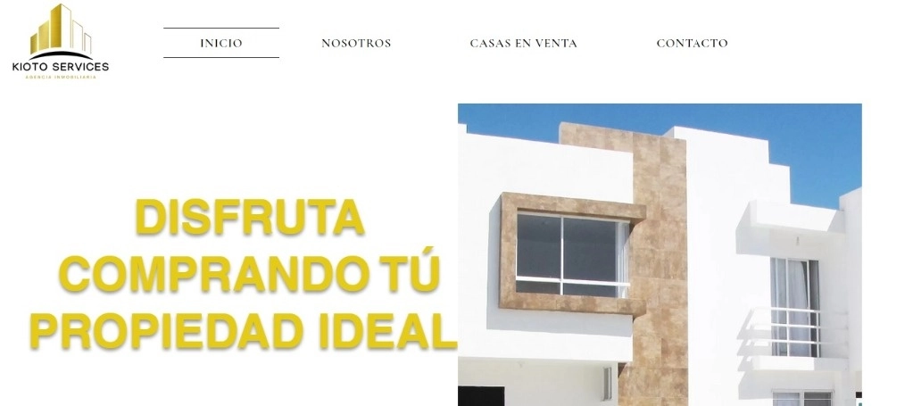 Aspecto de la página electrónica oficial de la empresa.