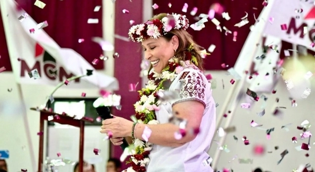 Rocío Nahle, ex secretaria de Energía, actualmente compite a la gubernatura de Veracruz por Morena y partidos aliados. Foto @rocionahle
