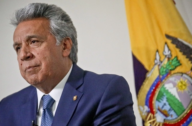 El ex presidente ecuatoriano, Lenín Moreno, es señalado en un caso de corrupción relacionado a su mandato en el país sudamericano. Foto Ap / Archivo