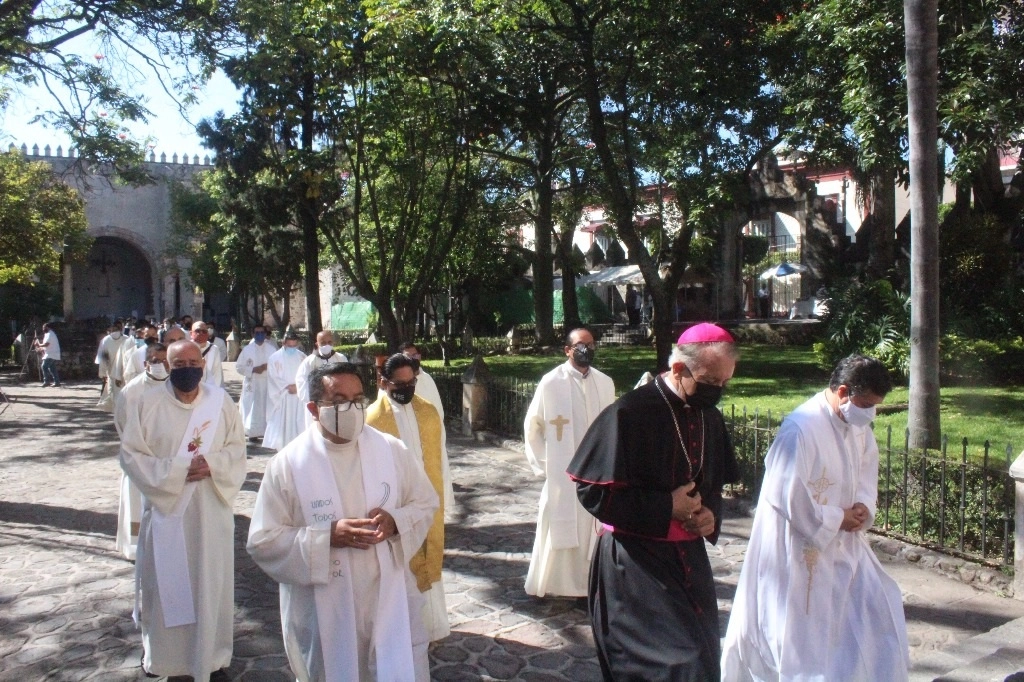 Debido a la pandemia, la caminata por la paz, organizada por la diócesis de Cuernavaca, se realizó este año de manera virtual. Foto Rubicela Morelos Cruz