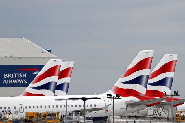 Aviones de British Airways en el aeropuerto Heathrow de Londres. Foto Afp / Archivo