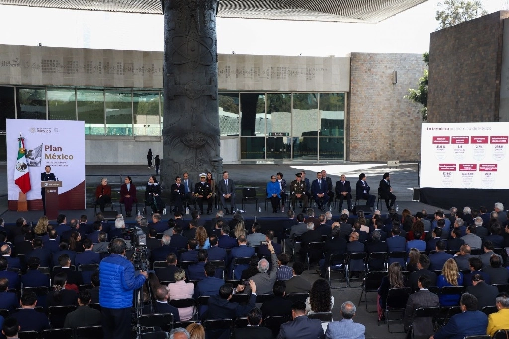 Presentación del Plan México en la capital del país, el 13 de enero de 2025. Foto Cuartoscuro