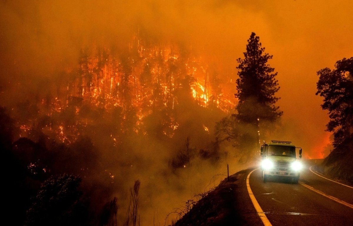 Incendio en California en EU. 