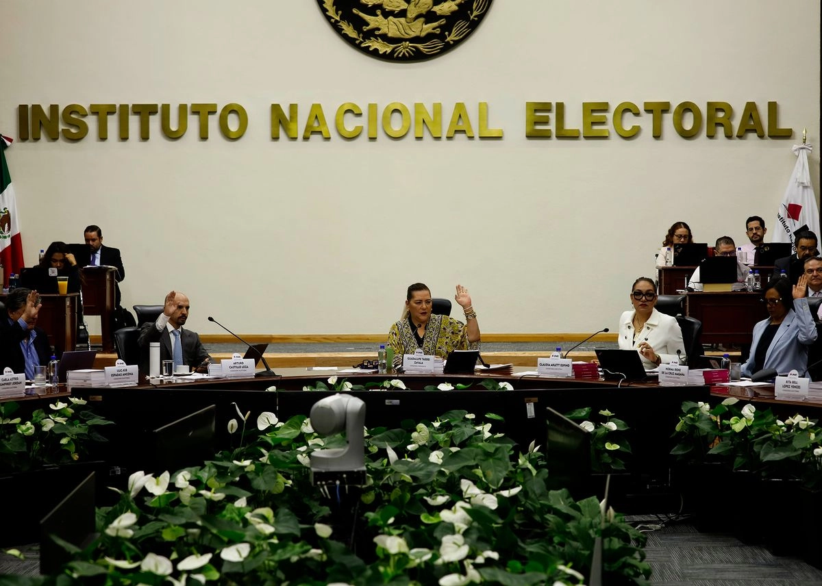 Sesión extraordinaria del Instituto Nacional Electoral, el 28 de julio de 2025. Foto  