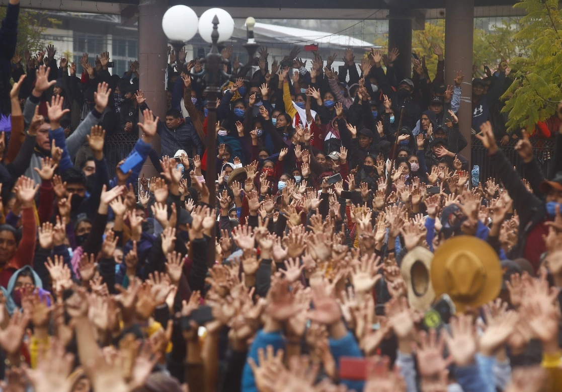 El grupo armado, conocido como María-Tulukes, que opera en ese municipio, "lo filtró Hugo Gómez Santiz, quien el 15 de diciembre de 2021, se autoproclamó" alcalde de ese municipio. Foto Víctor Camacho
