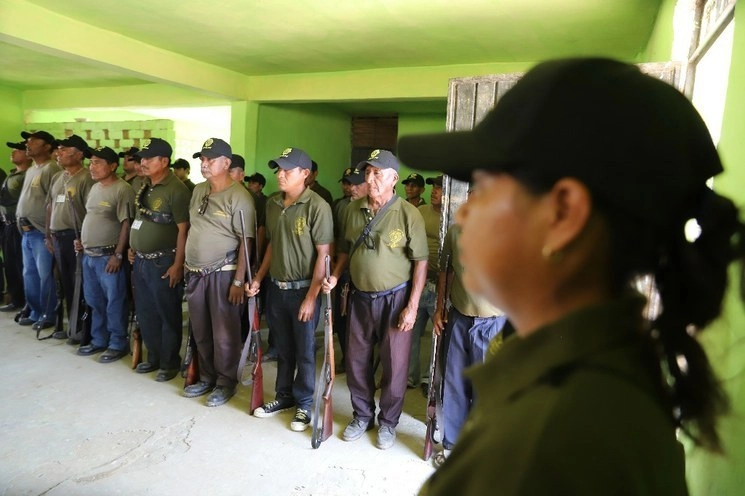 Las lideresas del movimiento explicaron que las Fuerzas Comunitarias Rurales se conformaron por la nula atención de las autoridades para dar seguridad. Foto Cuartoscuro / archivo