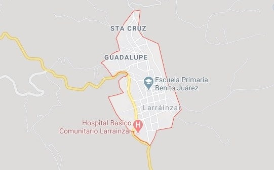 Los hechos se registraron cerca de las 23:00 horas del viernes, en el municipio de Larráinzar, Chiapas. Captura de imagen de Google Maps
