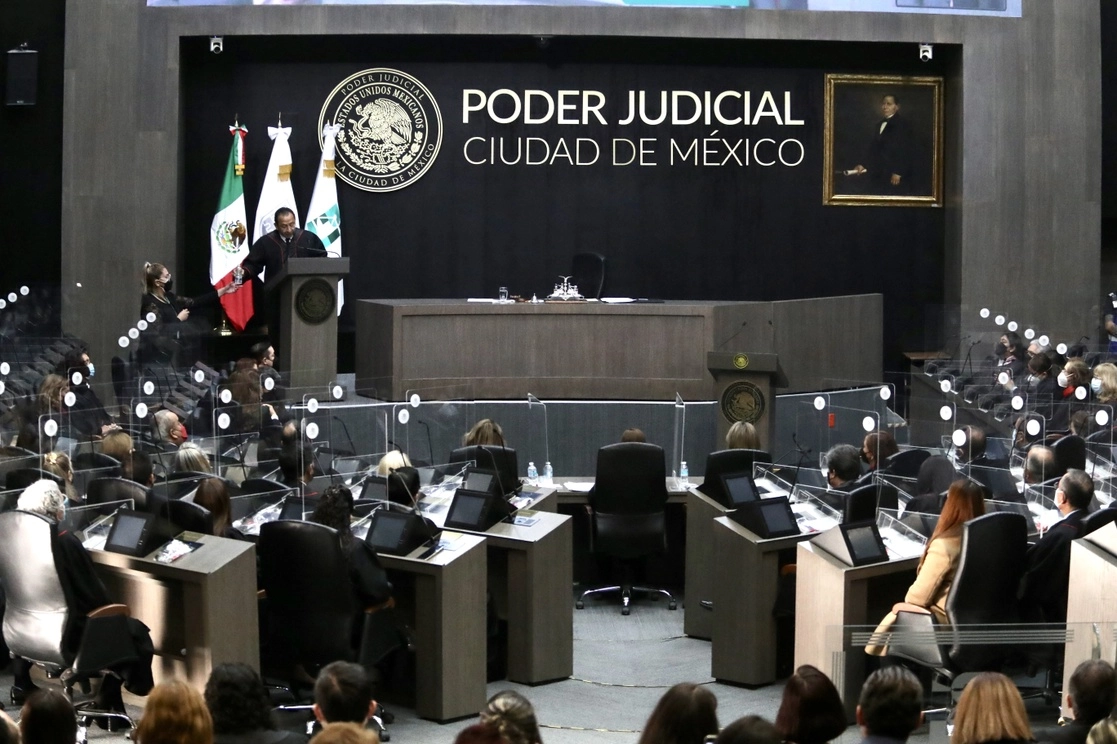 Durante una sesión del Poder Judicial de la Ciudad de México. Foto Pablo Ramos / Archivo