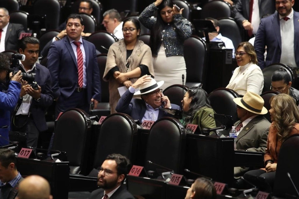 El diputado Ricardo Monreal durante la sesión ordinaria en la Cámara de Diputados, ayer 20 de noviembre de 2024. Foto Yazmín Ortega Cortés