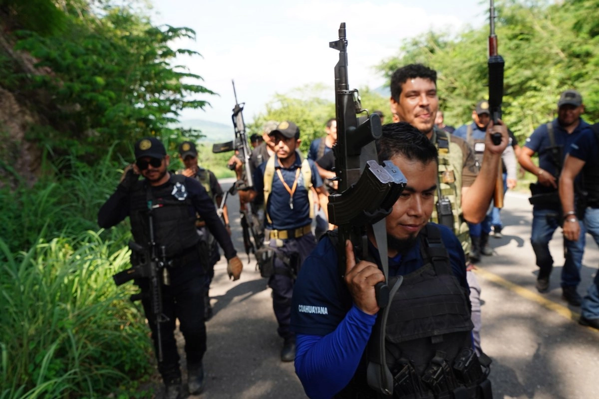 Grupo de autodefensas del municipio de Coahuayana, Michoacán.