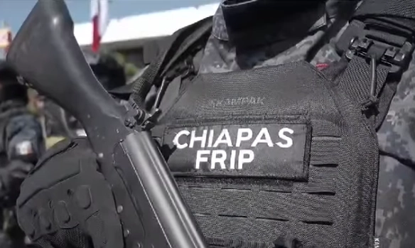 Uno de los elementos del grupo Fuerza de Reacción Inmediata Pakal