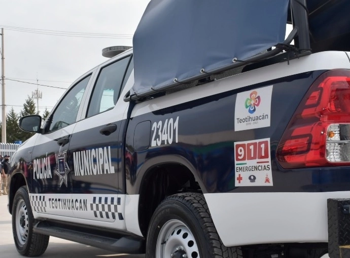 Policías participaban en un operativo contra el ‘huachicol’ cuando hirieron al menor. Foto Facebook @AyuntamientoDeTeotihuacan20192021