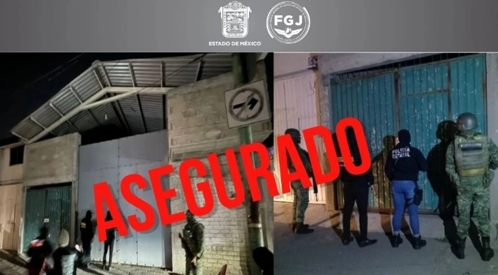 Este establecimiento fue asegurado por la Fiscalía estatal, luego de que se comprobó que grupos delincuenciales obligaban a comerciantes de pollo al menudeo. Foto Fiscalía Edomex / archivo