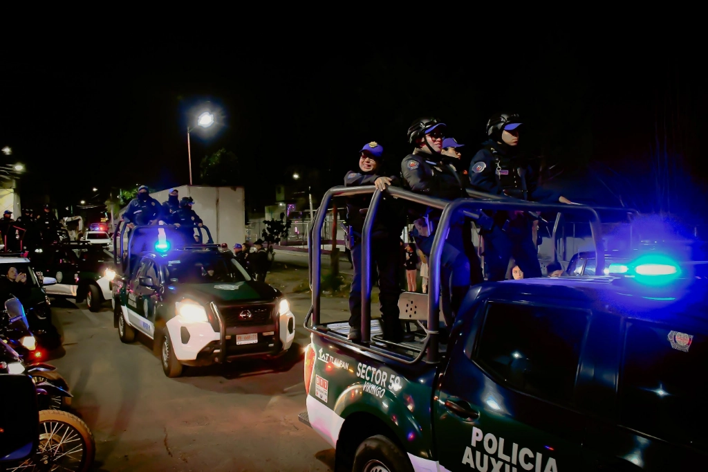 El operativo incluyó el despliegue conjunto de las fuerzas de seguridad de las dos alcaldías localizadas en el sur de la CDMX. Foto cortesía.