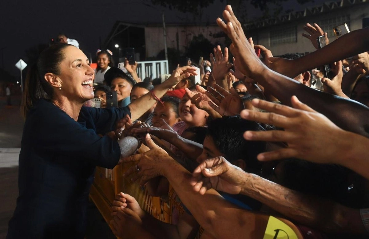 Inauguración de nuevo tramo de la Línea K del Tren Interoceánico que se llevó a cabo este viernes en Juchitán, Oaxaca.