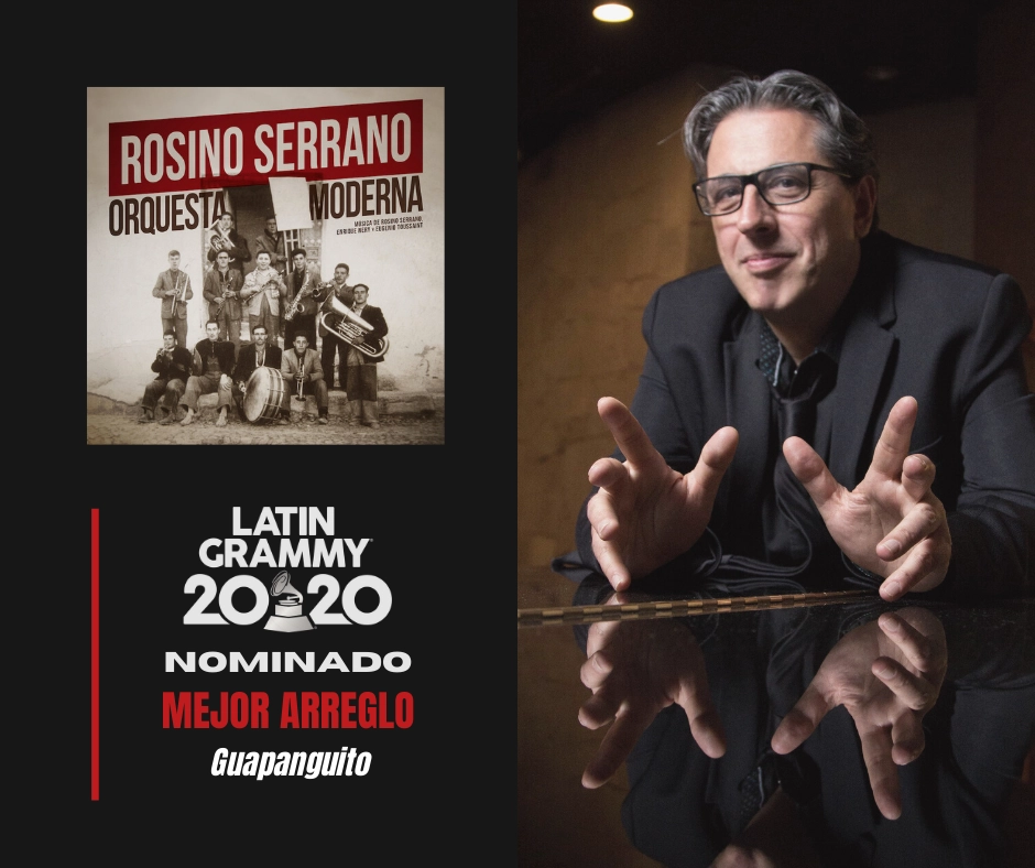 Rosino Serrano fue nominado al Latin Grammy en la categoría de Mejor Arreglo por “Guapanguito”. Imagen tomada de facebook.com/rosinoserranomusic/photos/3986443584717614